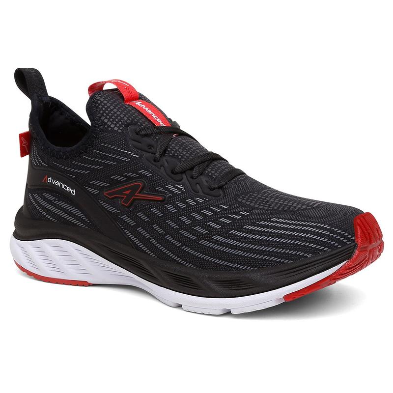 Tênis Masculino Advanced Corrida Academia Cor:PretoTamanho:42Genero:Masculino