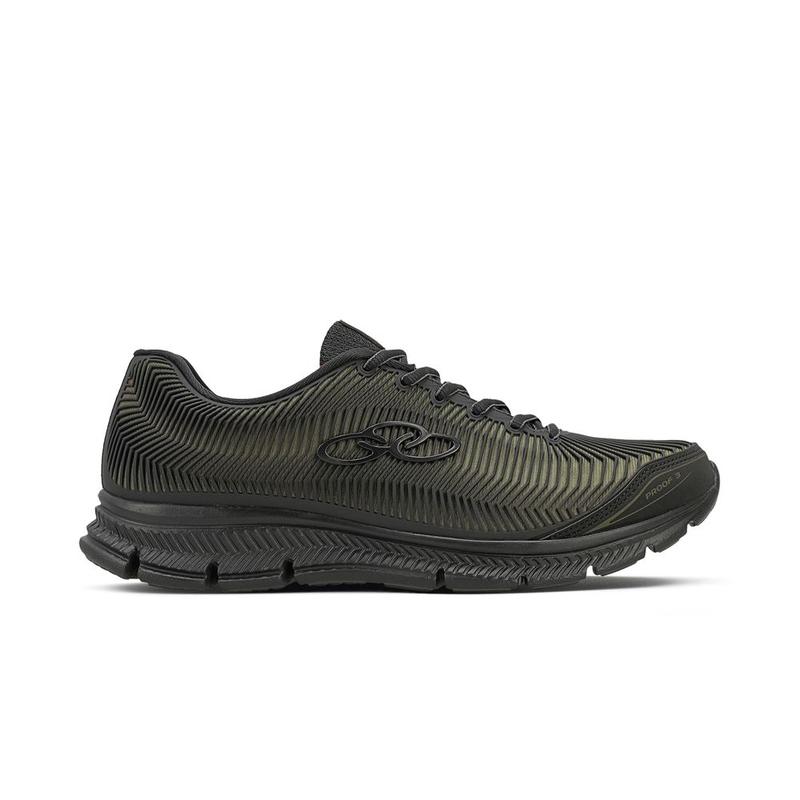 Tênis olympikus proof 3 cor:preto/verde militartamanho:40