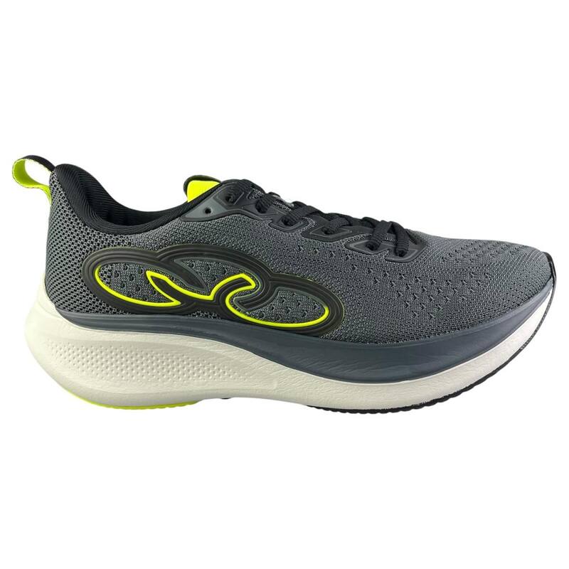 Tênis Olympikus Voa 3 Masculino de Corrida Original Cor:Chumbo/PretoTamanho:43