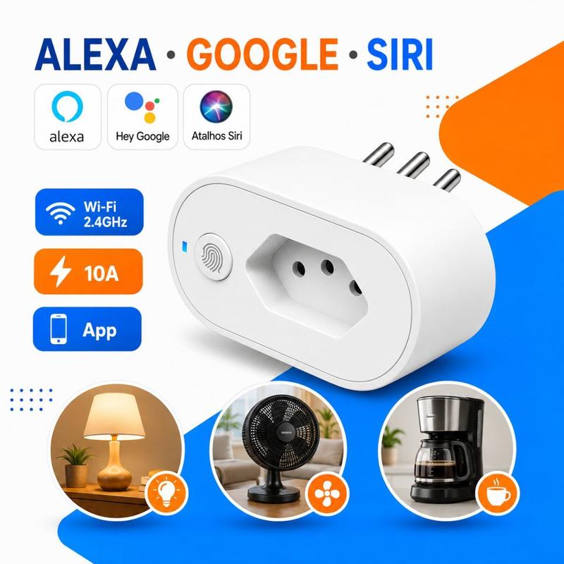 Tomada Wi-Fi Bivolt para Casa Conectada