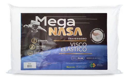 Travesseiro Mega Nasa Nap Basic 14cm Viscoelástico com Capa de Algodão
