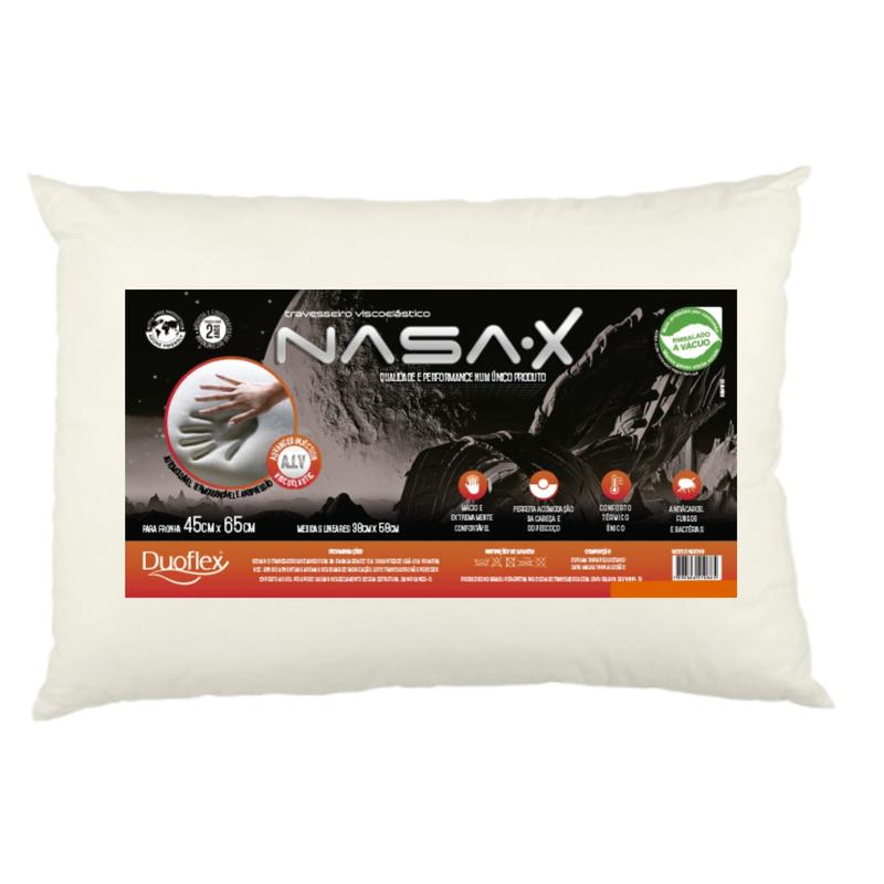 Travesseiro Ortopédico Nasa-x Duoflex NS3209 45x65 Branco