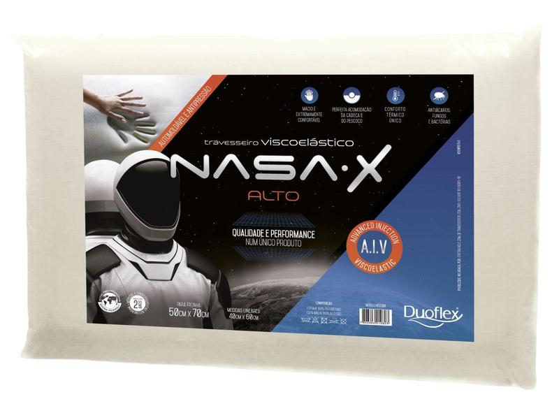 Travesseiro Viscoelástico Nasa X Alto NS3100 - Duoflex