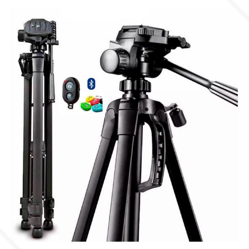 Tripé Profissional Canon 1.8M+Suporte celular+Bluetooth