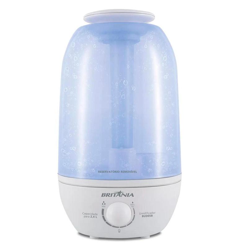 Umidificador De Ar Ultrassônico 2,4l Bivolt Britânia Branco