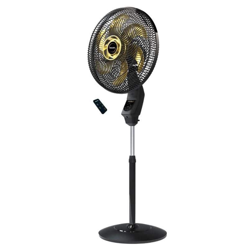 Ventilador de Coluna Mallory Chronos 40cm 6 ps com Controle Remoto 140W Dourado 127V