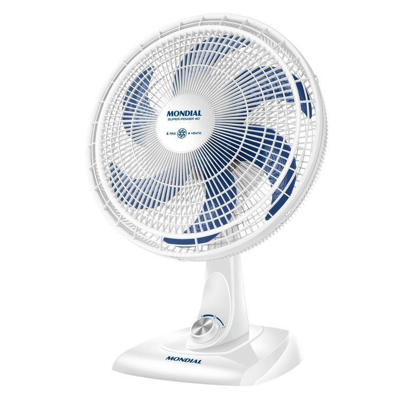Ventilador de Mesa Mondial 40CM VSP-40 6 Pás Super Power 140W (tensão 220V)