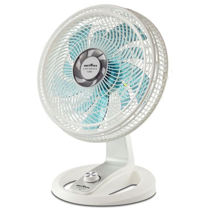 Ventilador de Mesa Britânia BVT495BA Super Ventus 10 3 Velocidades 47cm Branco