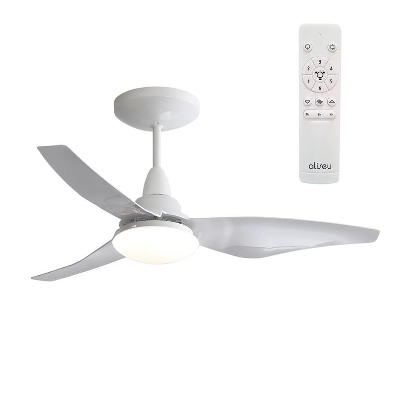 Ventilador de Teto Aliseu Taurus Branco Bivolt, Com Motor Inverter, Led Integrado, Diâmetro de 81cm