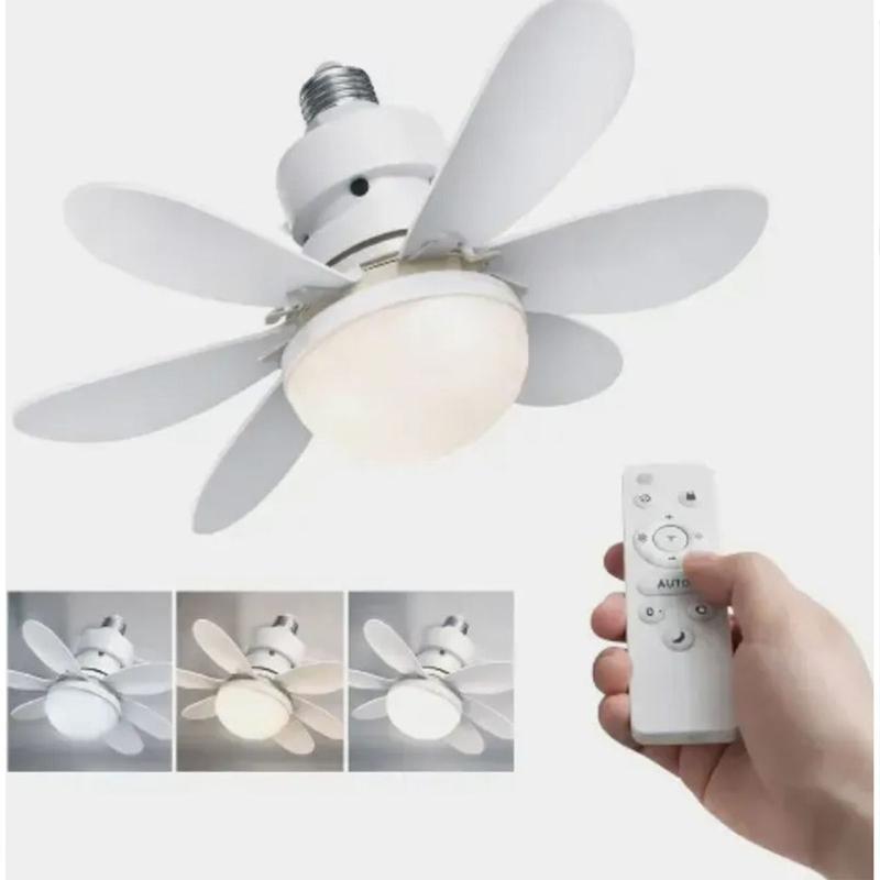 Ventilador de Teto Com Led 60w 6 Pás 3 Niveis Com Controle