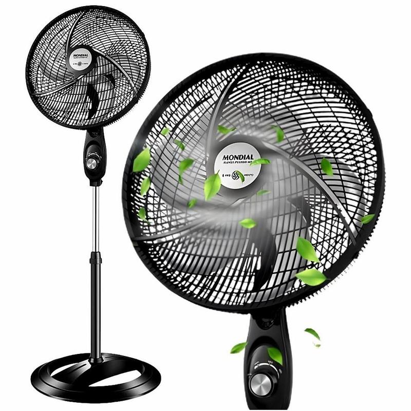 Ventilador de Mesa Mondial Super Power 40cm VSP-40C-NB 6 Pás 3 Velocidades Oscilante 127V Preto