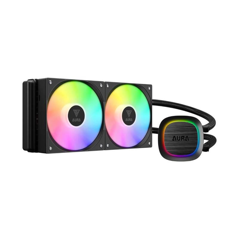 Water Cooler Gamdias Aura GL240 V2 Preto 240mm ARGB Compatível Intel AMD Soquetes Múltiplos