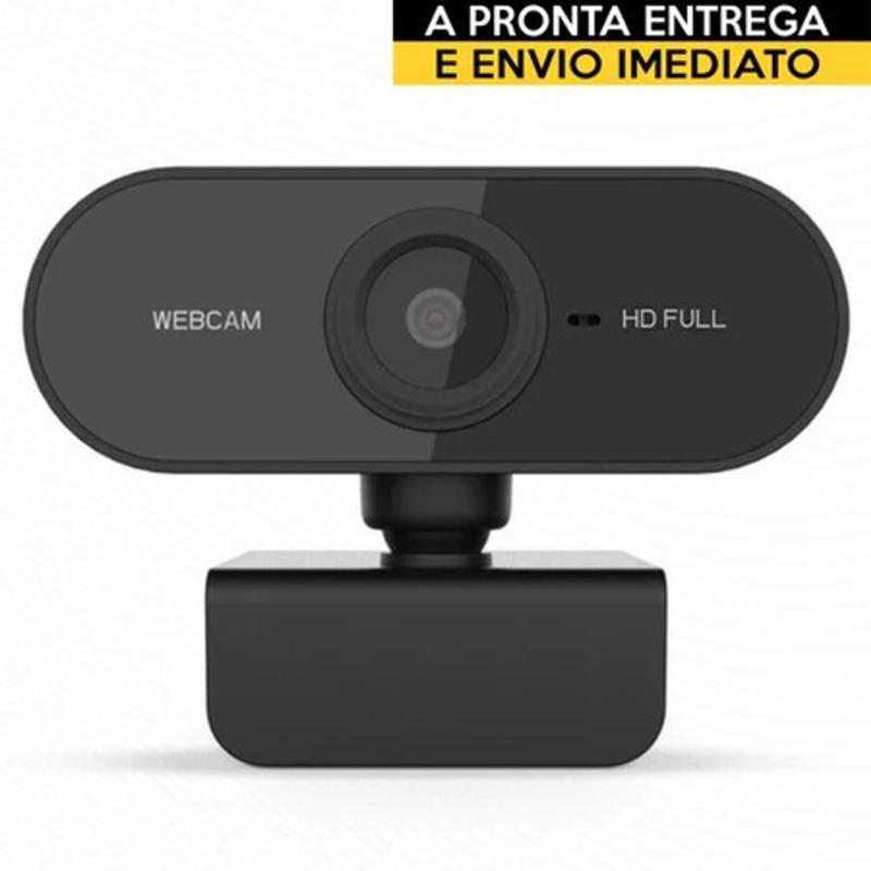 Webcam Camera Embutida Full Hd Zoom 1080p 360 Graus Com Usb Plug & Play - Envio Rápido