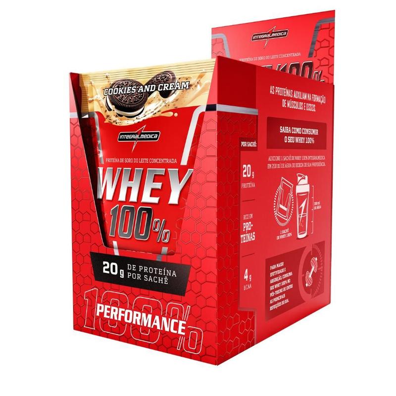 Whey 100% Integralmedica 10 Unidades 30g Display