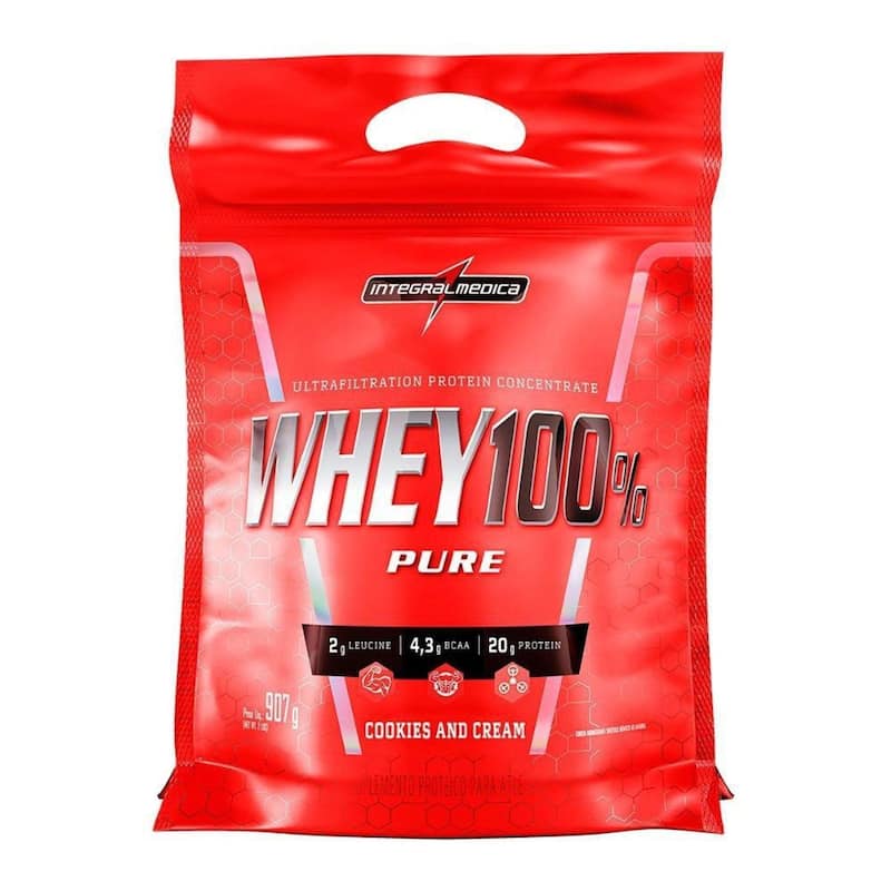Whey Protein 100% Pure (907g) Integralmedica Sabor Cookies
