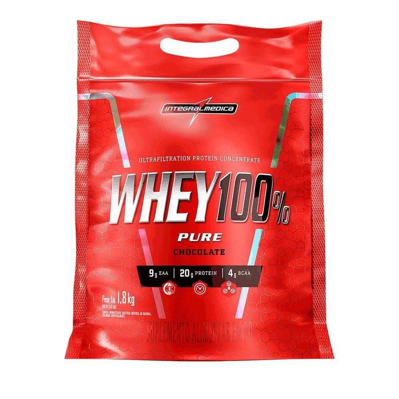 Whey 100% Pure Pouch 1,8kg Chocolate Integralmédica