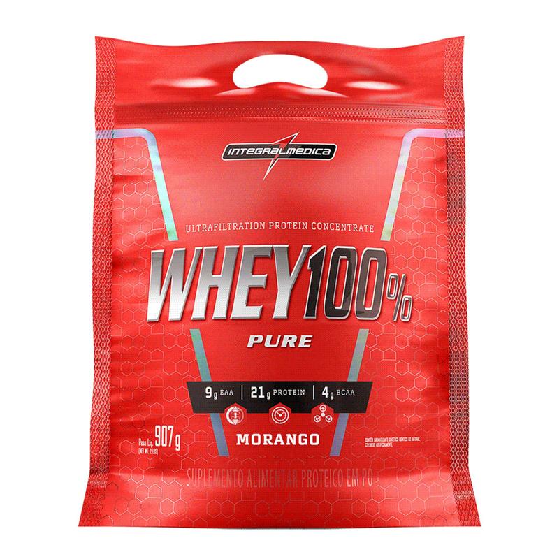 Whey 100 pure 900g Refil Integral Médica