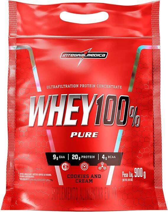 100% Whey REFIL 900g Chocolate Integralmedica
