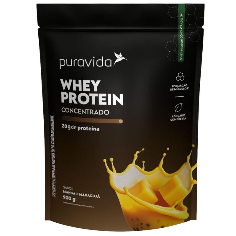 Whey Protein 20g Concentrado 900g Puravida