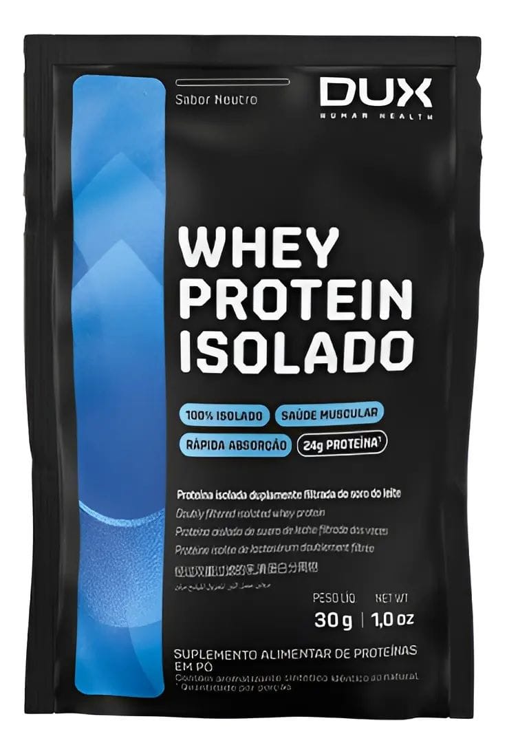 Whey Protein Isolado Sache de 30g Sabor Neutro Dux Nutrition