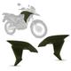 Aba do Tanque Protetor Moto Honda Xre 190 2016 à 2020 Cromo Forte Par