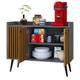 Aparador Buffet Pequeno Retrô Cantinho Café Decoração Sala Escritório Cozinha Recepção Wood New Simples - RPM