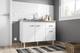 Balcão de Cozinha Gabriela 120cm Branco S/Tampo - AJL Móveis