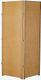 Biombo 2 Folha Liso Fechado Ripado Cru Divisor Madeira Mdf Painel Divisória Separador de Ambiente