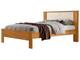 Cama de Casal Conquista Móveis Pérola Cinamomo e Off-White