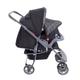 Carrinho de bebê Topázio Travel System reclinável e dobravel com 5 posições, até 15kg Bandeja removível com porta objeto acompanho bebê conforto.