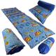 Colchonete Solteiro para Camping Trilha Pesca Estampado Azul F.a. Colchoes