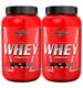 Combo 2x Suplemento em Pó Nutri whey Protein Para Ganho de Peso Cookie 900g Pote - Integralmedica