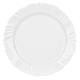Conjunto de Pratos Rasos Nadir Opaline - Vidro Branco Pétala 24 peças
