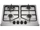 Cooktop 4 Bocas a Gás Electrolux Inox Experience Multi Chama e Grade Ferro Fundido (KE4XC)