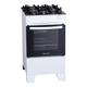 Fogão 4 Bocas a Gás Atlas Mônaco Top Glass Mesa de Vidro e Acendimento Automático Branco Bivolt