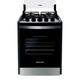 Fogão Brastemp 4 Bocas de embutir Inox com dupla chama e grades individuais - BYO4EBR