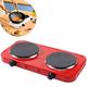  Fogão Cooktop Portátil Elétrico 2 Bocas 2000w Chapa Linha Premium