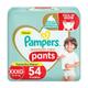 Fralda Pampers Premium Care Pants Tamanho XXG (18-27Kg) 54 Unidades