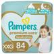 Fralda Pampers Premium Care Tamanho XXG  (14-18kg) 84 Unidades
