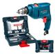 Furadeira Industrial Impacto 3/8 Reversão 450W GSB 450RE + Estojo 41 Peças X-Line BOSCH