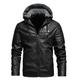 Jaqueta Masculina Forrada Veludo impermeável T409 Preta - BB