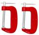 Kit 2 Grampos Sargento 2 Polegadas (51mm) Tipo C Em Ferro Fox Tools