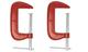 Kit 2 Grampos Sargento 4 Polegadas (101,6mm) Tipo C Em Ferro Fox Tools