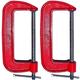 Kit 2 Grampos Sargento 6 Polegadas (152mm) Tipo C Em Ferro