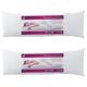 Kit 2 Travesseiro De Corpo Com Fronha Antialérgico Fibra Siliconada Extra Macio BF Colchões - Emcompre