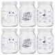 Kit 6 Potes Vidro Armazenar Leite Materno Decorados 360 Graduação 200ml