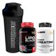 Kit 6 Six Lipo 120 Cápsulas, Power Creatina 100g e Coqueteleira Bodybuilders