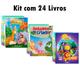 Kit C/ 24 livrinhos bíblicos - Histórias Biblicas + Amiguinhos do Criador + Turminha Paraíso