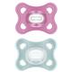 Kit com 2 Chupetas Comfort MAM 0-6m Rosa + Estojo