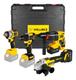 Kit Ferramentas 4 Em 1 Profissional Brushless 21v Vollekz